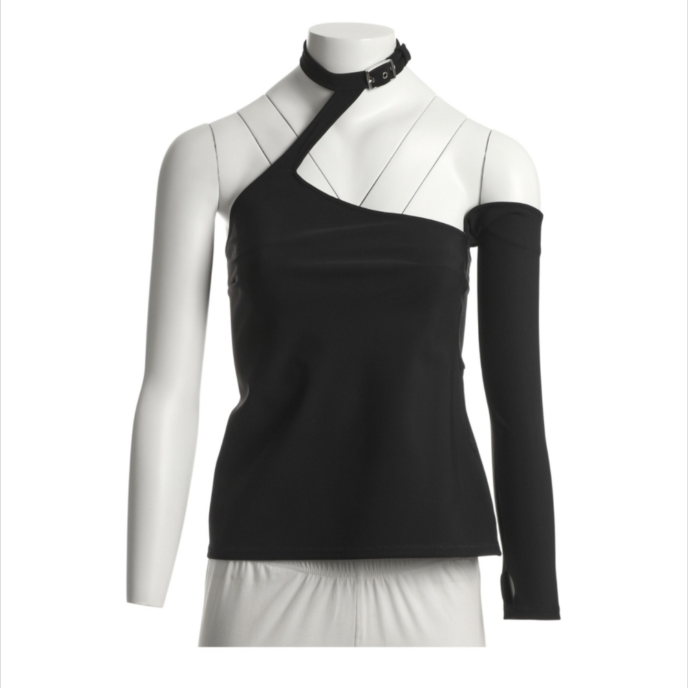 Coperni Asymmetric Belted Choker Top